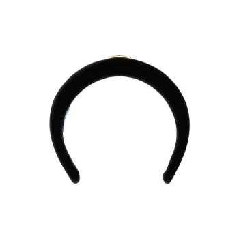 PRADA Velvet Headbands Women's Black