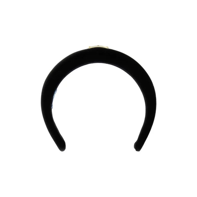 PRADA Velvet Headbands Women's Black-0