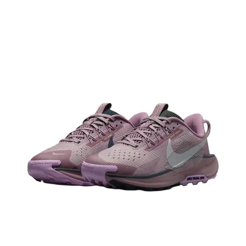 Nike Pegasus Trail 5 Abrasion Resistant Low Top Kids' Running Shoes Plum Red Unisex-2