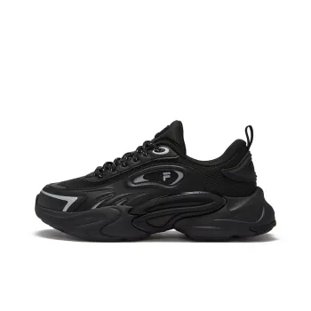 FILA FUSION FORCE Gravity Shoes Height Increasing Wear Resistant Low Top Casual Shoes Women's Black
