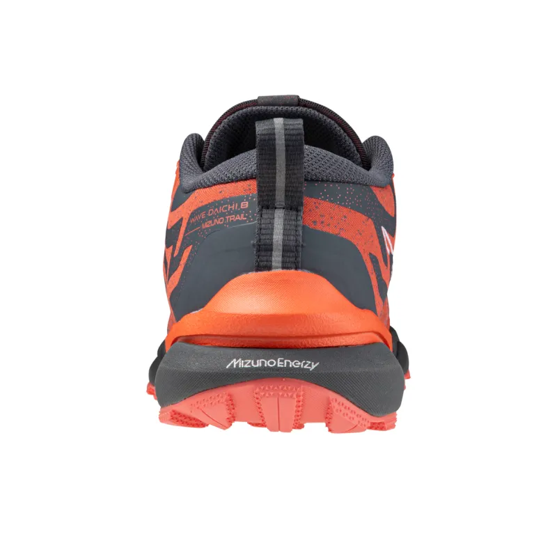 Mizuno Wave Daichi 8 Anti Slip Wear Resistant Low Top Running Shoes Women's Orange-3