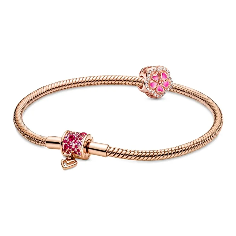 Pandora Copper Silver Alloy Bracelets Unisex-5