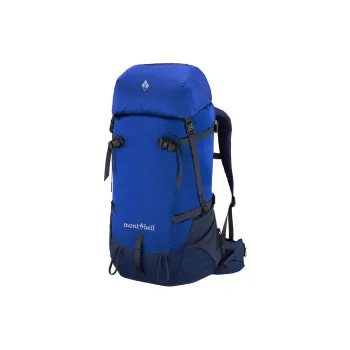 MONTBELL Backpack Mountaineering Outdoor Bag Nylon 50L Blue Unisex