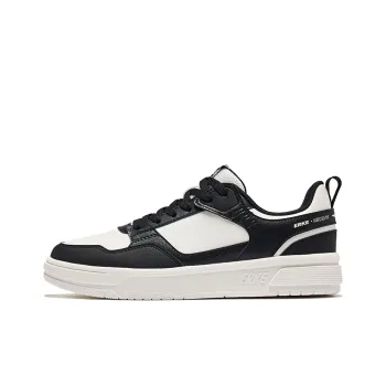 Erke Pioneer Wear Resistant Slip Resistant Low Top Skateboard Shoes Men's Microcrystal White/Jet Black