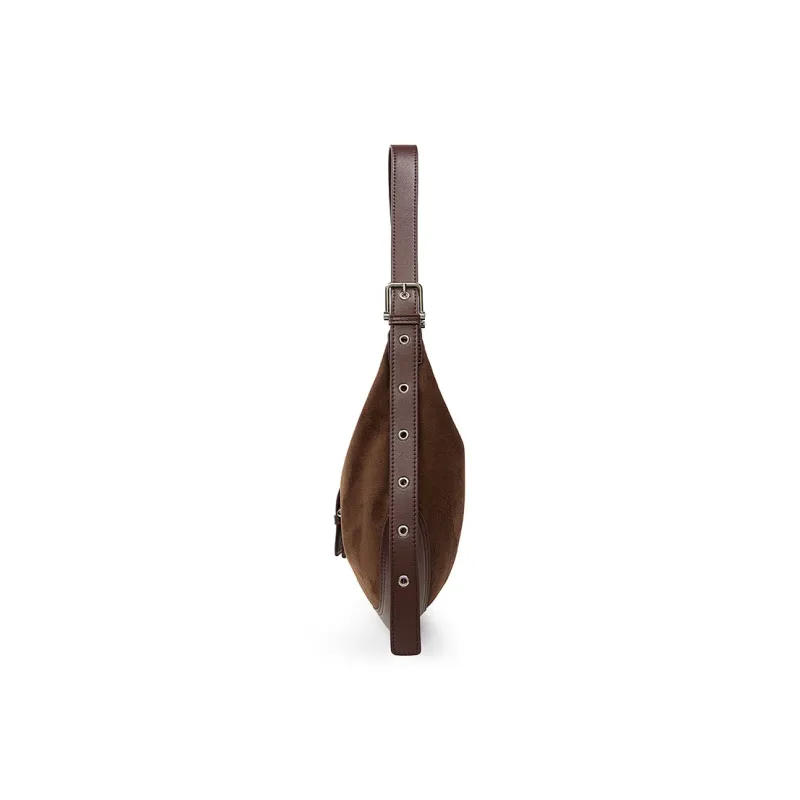 Teenmix Cow Leather Shoulder Bag Tubas Women's Coffee/Caramel-10