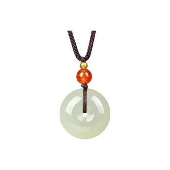 Shujie Hetian Jade White Jade/Pale Greenish White Jade Unisex