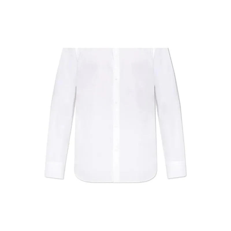 GUCCI Logo Patch Long Sleeved Shirt-2
