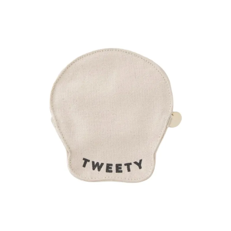 SNIDEL Tweety Collaboration Polyester Travel Storage Bag Trumpets Unisex Ivory White/Yellow-2