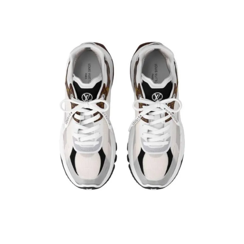 LOUIS VUITTON Run 55 Low-Top Casual Shoes Women's Brown-3