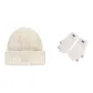 White Hat+Ecru Gloves