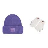 Purple Hat+Ecru Gloves