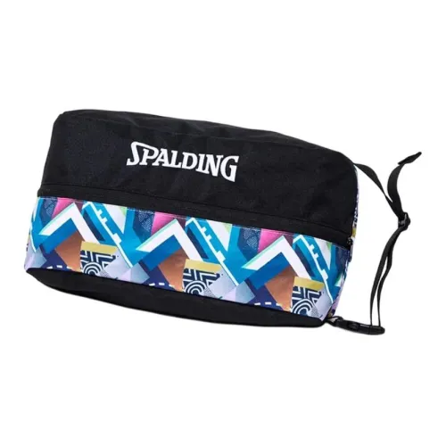 SPALDING Polyester Shoe Bag Storage Bag Regular Unisex Geometric Long Multicolor