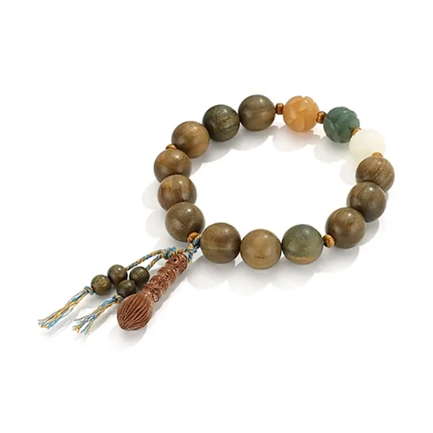 RboySe Green Sandalwood Bracelets Unisex-0