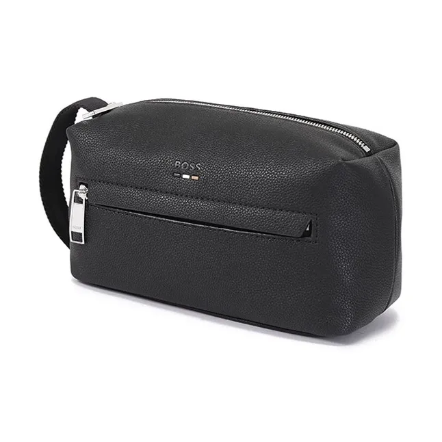 HUGO BOSS Logo Embossed Zipped Beauty Case-2