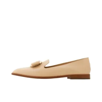 FERRAGAMO New Vara Loafers Women's Beige