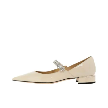 Jimmy Choo Bing Casual Single Shoes Women's Ecru