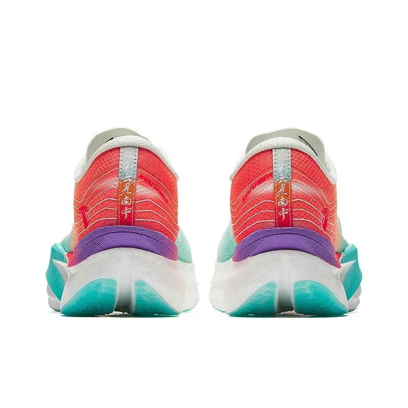 Anta C202 6.0 Slip Resistant Breathable Low Top Casual Running Shoes Men's White Green Orange-3