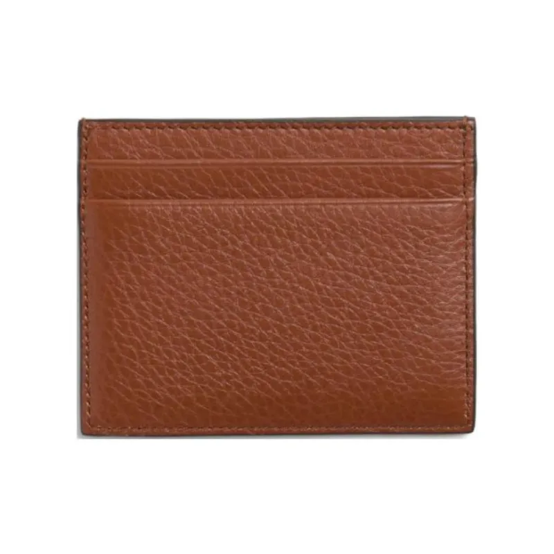 Valentino GARAVANI Calfskin Card Holder Men's Brown-2
