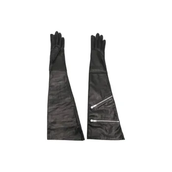 RICK OWENS Zip detailed Gloves