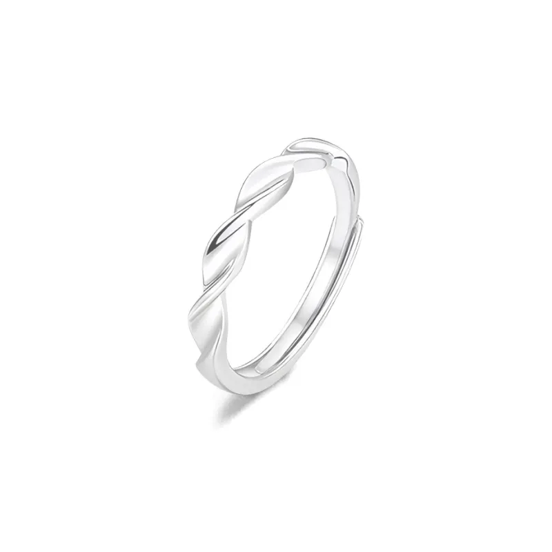 FORCHI Sterling Silver Rings Unisex Anniversary Gift For Girl-8