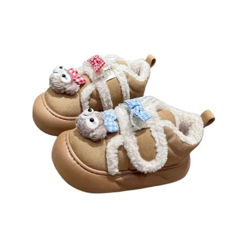 Yamada Hyakuju Home Slippers Brown Pink