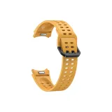 Yellow/Silicone Dual-Hole Button Style Silicone Strap