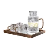 Begonia Braided String Kettle+4 Braided String Cups+Window Flower Plate