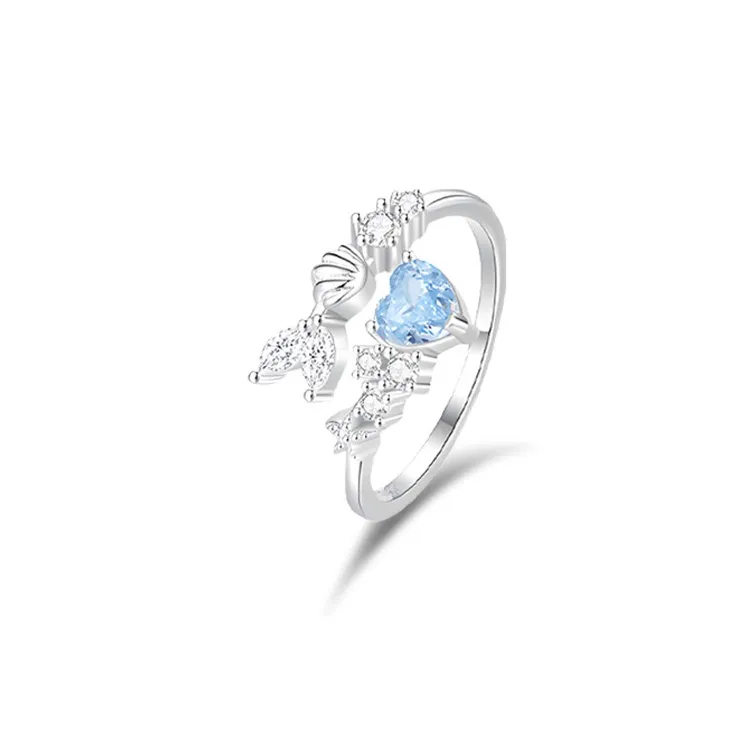 COPI S 925 Sterling Silver Zircon Rings Unisex-3