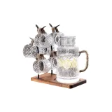 Begonia Braided Kettle+Braided Cup X6+Leaf Holder