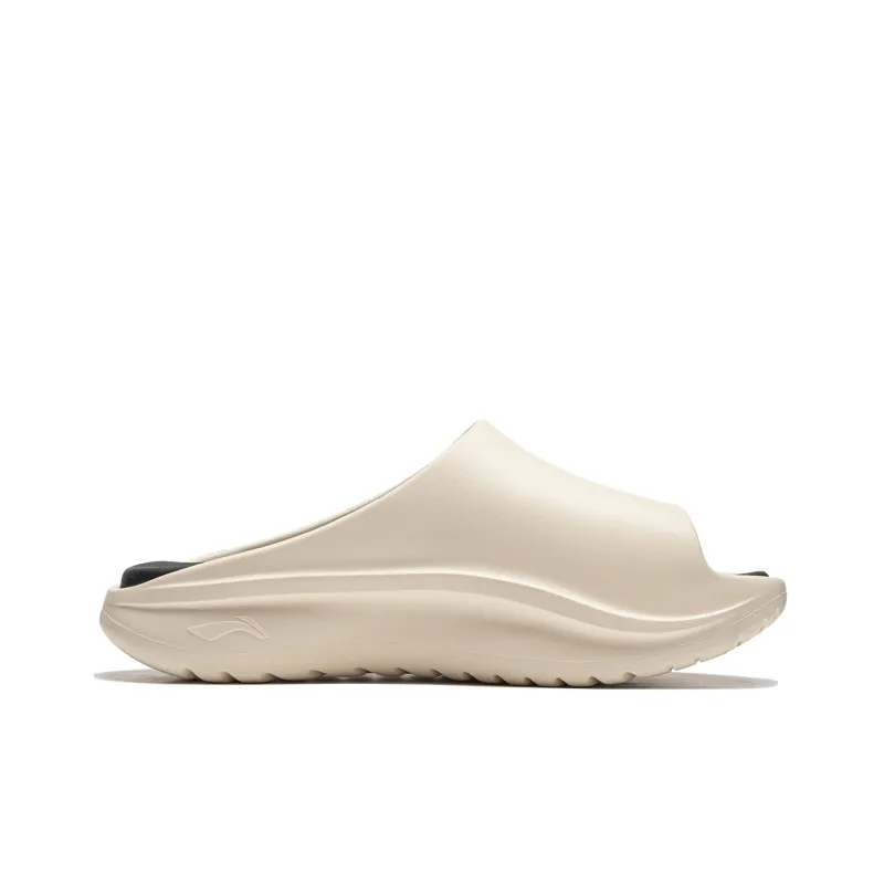 LiNing SOFT SLIPPER Slide Slippers Unisex Rock White Gray-1