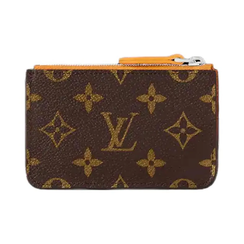LOUIS VUITTON Romy Coated Canvas Coin Purse, Card Holder Men's Safran Yellow-1