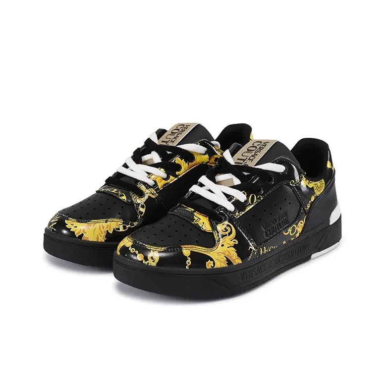 VERSACE JEANS COUTURE Floral Printed Lace Up Sneakers-2