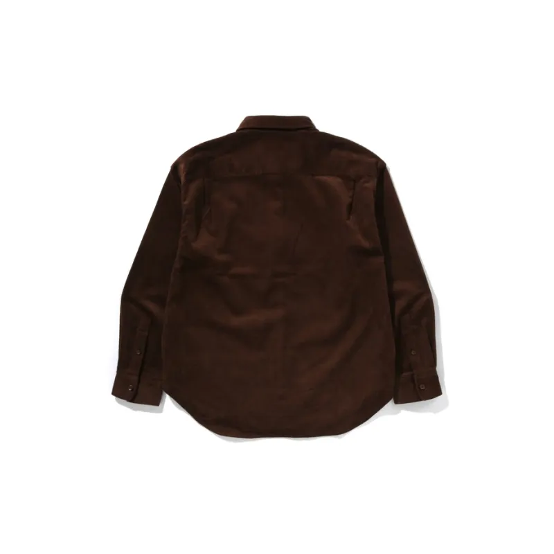 A BATHING APE One Point Corduroy L/S Shirt-3
