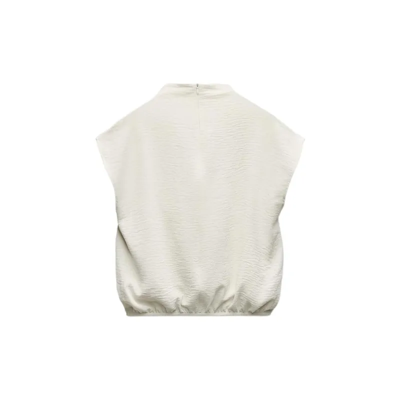 ZARA Tank Tops Women's Sand-1