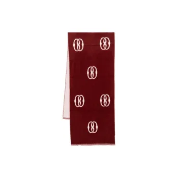 BALLY Emblem Scarf In Andorra And Ivory Wool