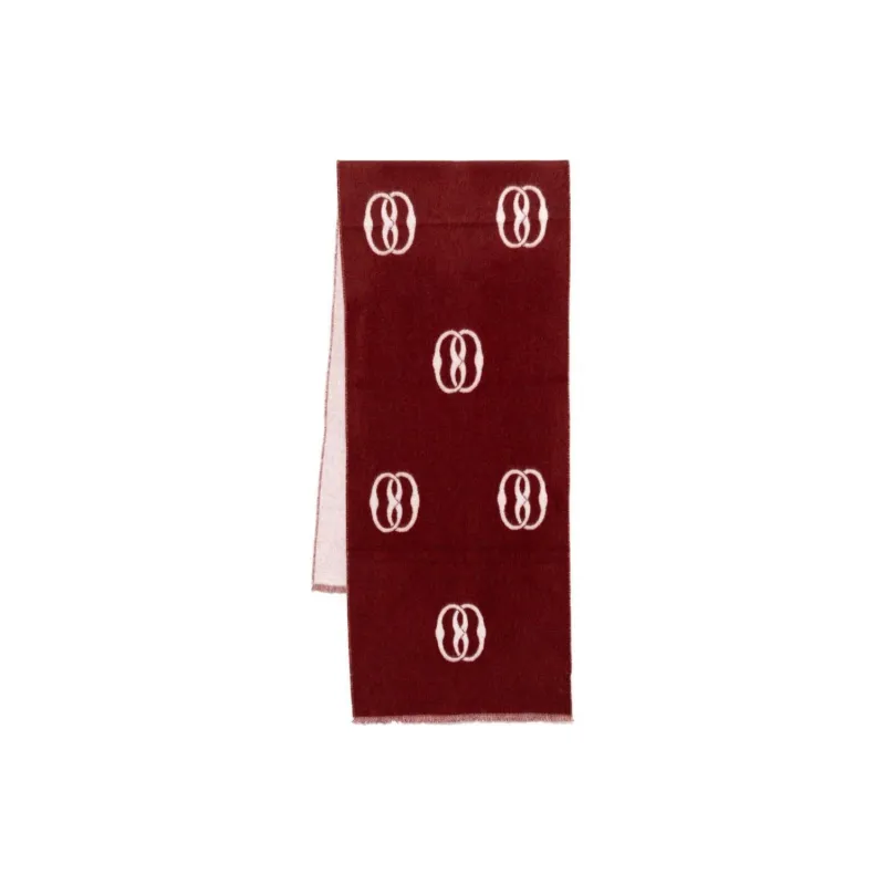 BALLY Emblem Scarf In Andorra And Ivory Wool-0