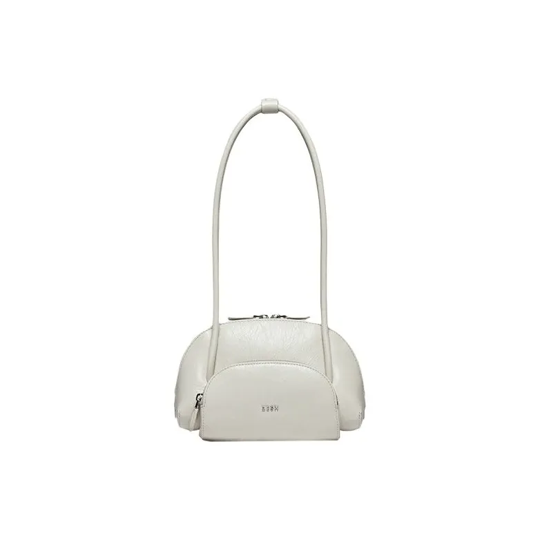 ZESH Cow Leather Bowling Bag, Handbag, Shoulder Bag Small Size Women's Multicolor-3