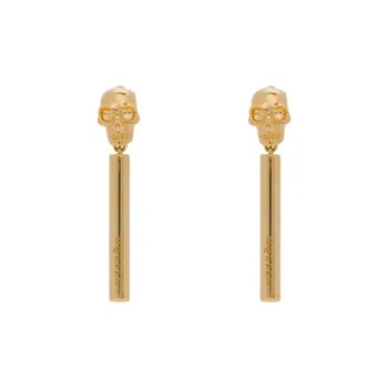 Alexander McQueen Skull Bar Earrings