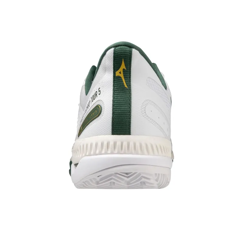 Mizuno Wave Exceed Tour 5 Anti-Slip Wear-Resistant Low-Top Tennis Shoes Unisex White Green-3