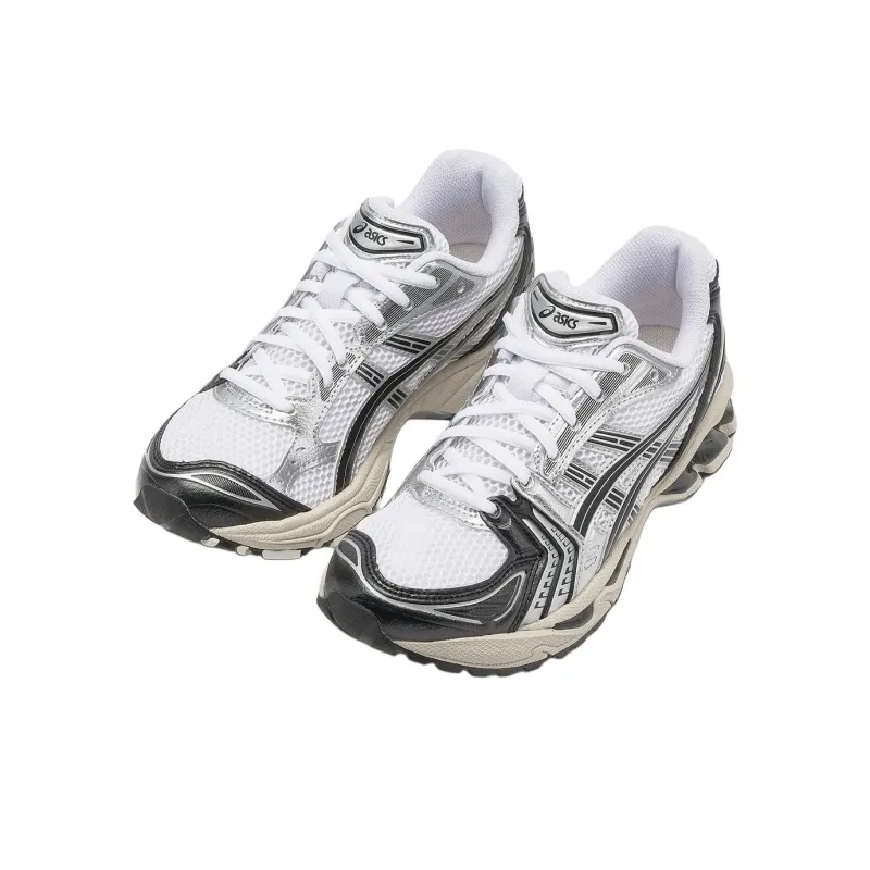Asics Gel Kayano 14 Low Top Running Shoes Unisex White Black-1