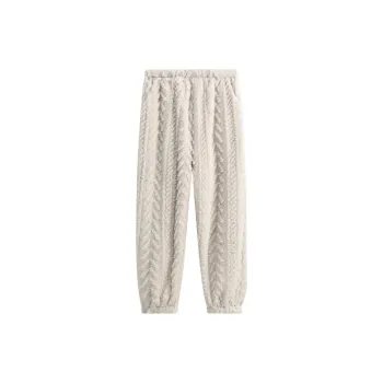 FENTENG Pajama Pants Women's Oat