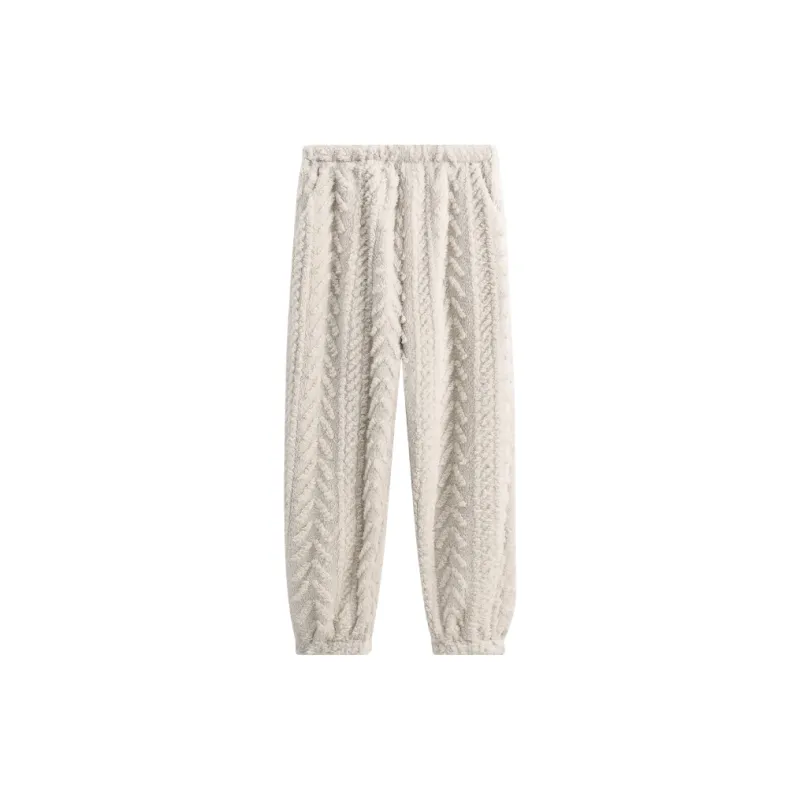 FENTENG Pajama Pants Women's Oat-0