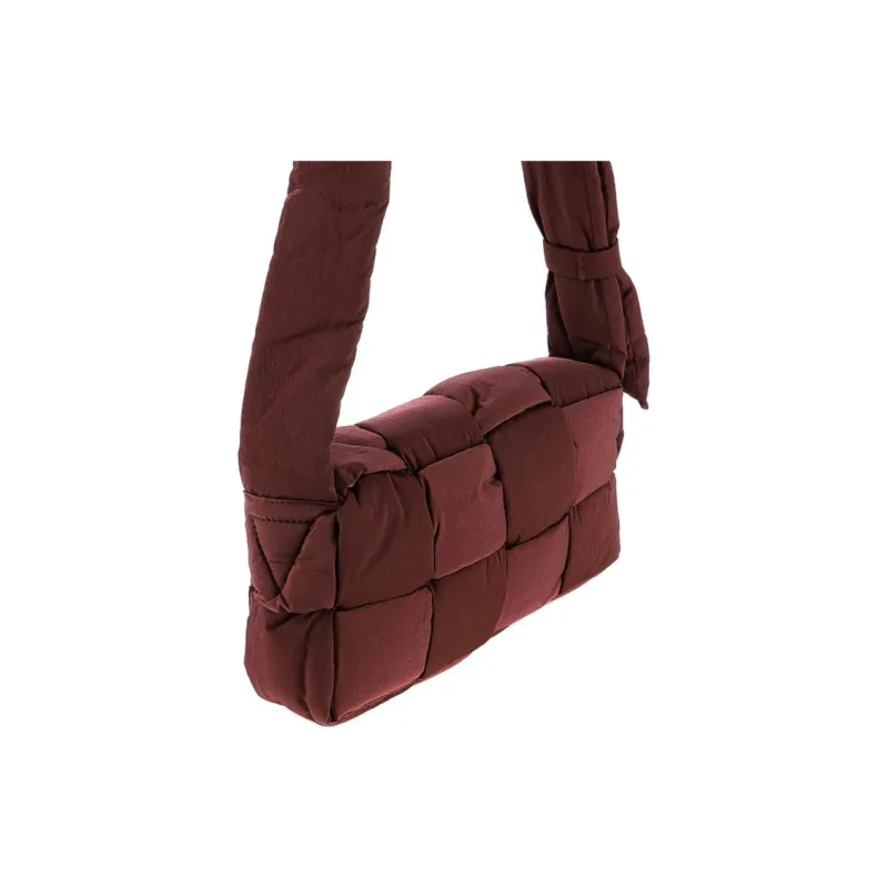 Bottega Veneta Nylon Shoulder Bag, Crossbody Bag Men's Burgundy-3