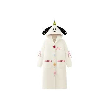Gongdie x SNOOPY/ Pajama Robe Women's White