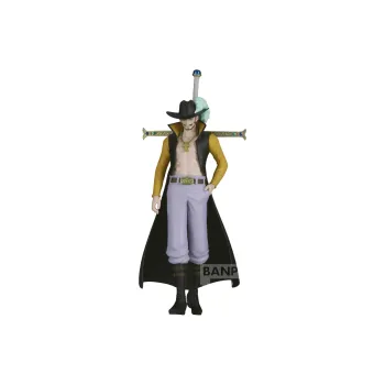 BANPRESTO The Voyage Begins One Piece, Hawkeye, Dracule Mihawk Bonus Gifts 15cm