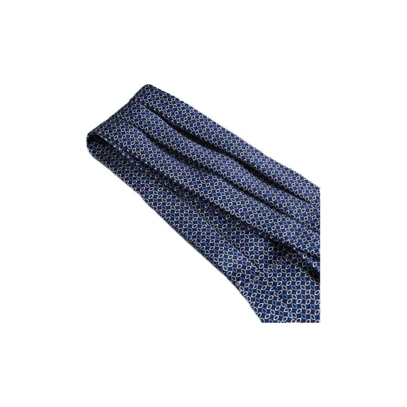 GOLDLION Mulberry Silk Ties Men's Blue-4