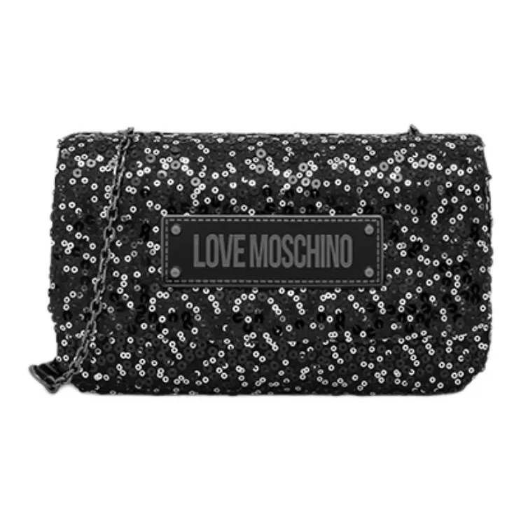 LOVE MOSCHINO Fabric Clutch Women's Black-0