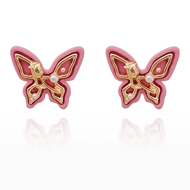 QIANFANGDAHUANGYE Faux Pearl Stud Earrings Women's-0