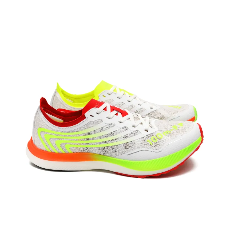 100m F.P Hurricane 3.0 Pro Low Top Training Running Shoes Men's Mismatched Color Red & Yellow Star-2