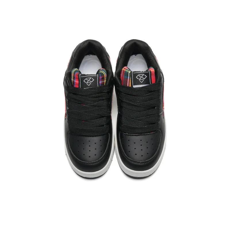 Circle Small Coverage Wear-Resistant Balance Height Increasing Skateboard Shoes Unisex Mismatched Box Included-3